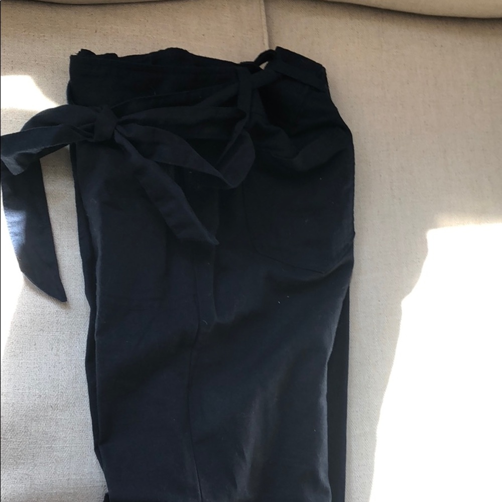 Navy linen pants